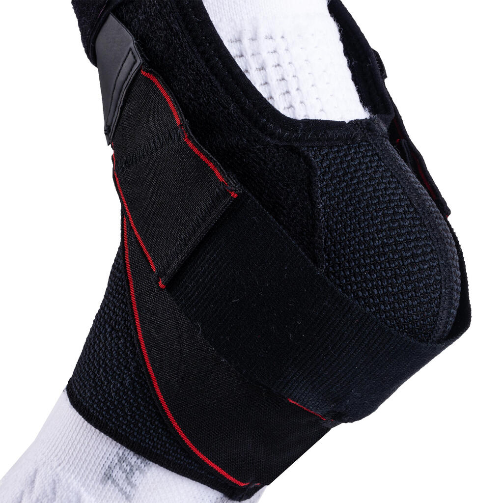 Chevillère de maintien ligamentaire gauche/droite homme/femme STRONG 500 noire